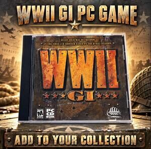 WWII GI PC CD ROM Infogrames D Day Shooter Jewel Case pre owned